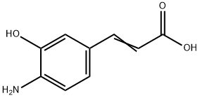 3-(4-amino-3-hydroxyphenyl)prop-2-enoicacid 结构式
