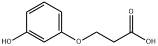 Propanoic acid, 3-(3-hydroxyphenoxy)- Structure