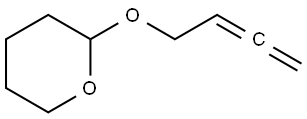 2H-Pyran, 2-(2,3-butadien-1-yloxy)tetrahydro- Structure