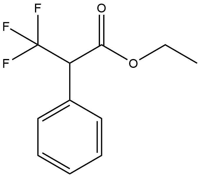 Benzeneacetic acid, α-(trifluoromethyl)-, ethyl ester 结构式