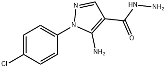 5-AMINO-1-(4-CHLOROPHENYL)-1H-PYRAZOLE-4-CARBOHYDRAZIDE, 90793-31-0, 结构式