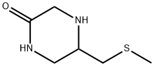 2-?Piperazinone, 5-?[(methylthio)?methyl]?- Struktur
