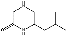 2-?Piperazinone, 6-?(2-?methylpropyl)?- Struktur