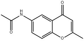 6-Acetylamino-2-methyl-chromen-4-one Struktur