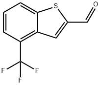 4-(三氟甲基)苯并[B]噻吩-2-甲醛,908566-20-1,结构式