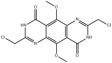 Pyrimido[4,?5-?g]?quinazoline-?4,?9-?dione, 2,?7-?bis(chloromethyl)?-?3,?8-?dihydro-?5,?10-?dimethoxy- Struktur