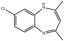 1H-?1,?5-?Benzodiazepine, 8-?chloro-?2,?4-?dimethyl- Struktur