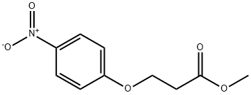 Propanoic acid, 3-(4-nitrophenoxy)-, methyl ester Struktur