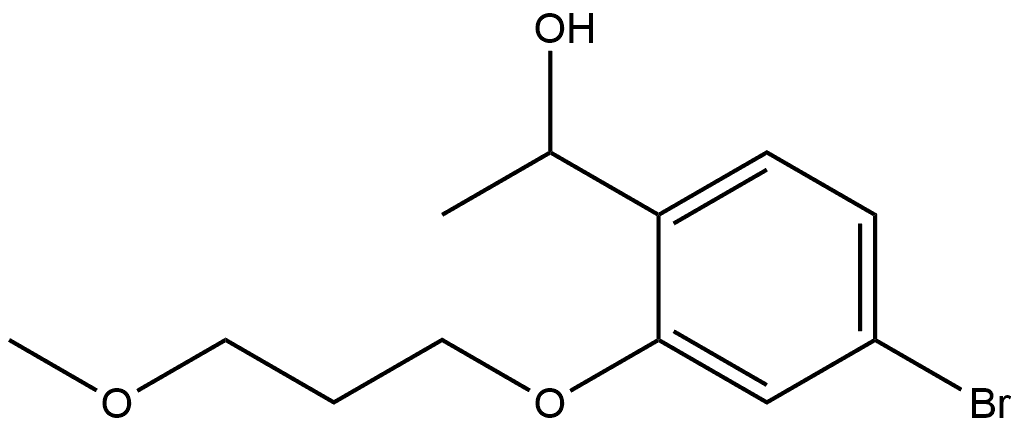 4-Bromo-2-(3-methoxypropoxy)-α-methylbenzenemethanol Struktur