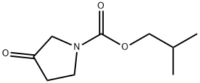 1-Pyrrolidinecarboxylic acid, 3-oxo-, 2-methylpropyl ester Structure