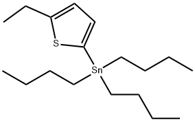 三丁基锡烷(5-乙基-2-噻吩基)- 结构式