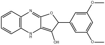 Furo[2,?3-?b]?quinoxalin-?3-?ol, 2-?(3,?5-?dimethoxyphenyl)?-?2,?4-?dihydro- (9CI) Structure
