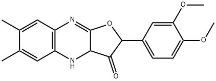 909773-69-9 Furo[2,?3-?b]?quinoxalin-?3(2H)?-?one, 2-?(3,?4-?dimethoxyphenyl)?-?3a,?4-?dihydro-?6,?7-?dimethyl- (9CI)