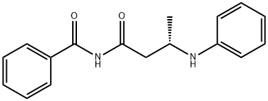 Benzamide, N-[(3S)-1-oxo-3-(phenylamino)butyl]- Structure