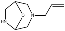 8-?Oxa-?3,?6-?diazabicyclo[3.2.1]?octane, 3-?(2-?propen-?1-?yl)?- 结构式