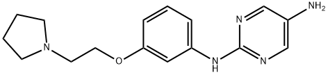 2,5-Pyrimidinediamine, N2-[3-[2-(1-pyrrolidinyl)ethoxy]phenyl]- Struktur