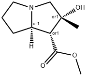 methyl (1S,2R,8S)-2-hydroxy-2-methyl-1,3,5,6,7,8-hexahydropyrrolizine- 1-carboxylate Struktur