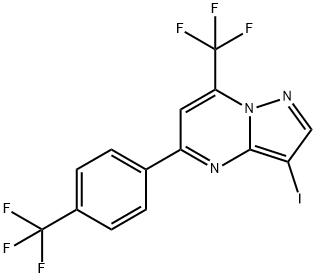 3-Iodo-7-(trifluoromethyl)-5-(4-(trifluoromethyl)phenyl)pyrazolo[1,5-a]pyrimidine