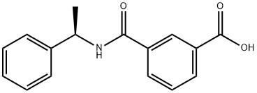 Benzoic acid, 3-[[[(1R)-1-phenylethyl]amino]carbonyl]- 结构式