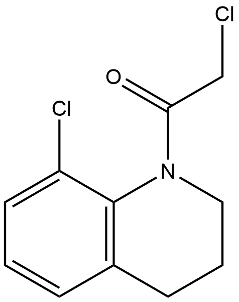 2-Chloro-1-(8-chloro-3,4-dihydro-1(2H)-quinolinyl)ethanone Structure