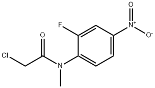 Acetamide, 2-chloro-N-(2-fluoro-4-nitrophenyl)-N-methyl-, 911998-05-5, 结构式