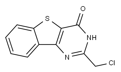 [1]Benzothieno[3,2-d]pyrimidin-4(3H)-one, 2-(chloromethyl)- 结构式