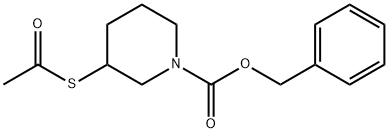 1-Piperidinecarboxylic acid, 3-(acetylthio)-, phenylmethyl ester