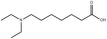 7-(二乙氨基)庚酸 结构式