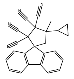 Spiro[cyclopentane-1,9'-[9H]fluorene]-2,2,3,3-tetracarbonitrile, 4-cyclopropyl-4-methyl-