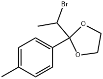 1,3-Dioxolane, 2-(1-bromoethyl)-2-(4-methylphenyl)- Struktur