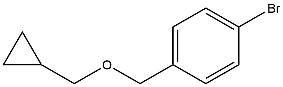 Benzene, 1-bromo-4-(cyclopropylmethoxymethyl)- 结构式