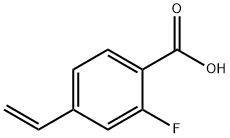Benzoic acid, 4-ethenyl-2-fluoro- 化学構造式