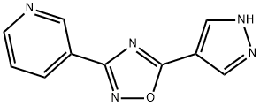 Pyridine, 3-[5-(1H-pyrazol-4-yl)-1,2,4-oxadiazol-3-yl]- Structure