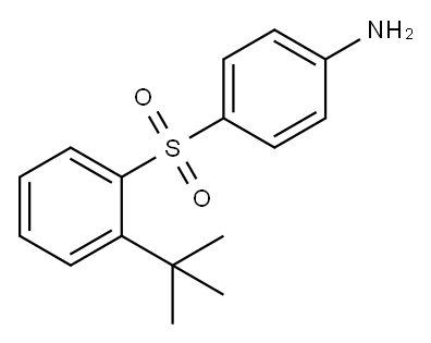 Benzenamine, 4-[[2-(1,1-dimethylethyl)phenyl]sulfonyl]- Structure