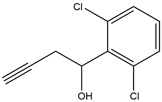 Benzenemethanol, 2,6-dichloro-α-2-propyn-1-yl- Struktur