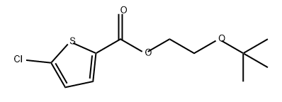 2-Thiophenecarboxylic acid, 5-chloro-, 2-(1,1-dimethylethoxy)ethyl ester Structure