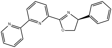(S)-2-([2,2'-联吡啶]-6-基)-4-苯基-4,5-二氢恶唑 结构式
