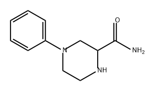 2-Piperazinecarboxamide, 4-phenyl- Structure