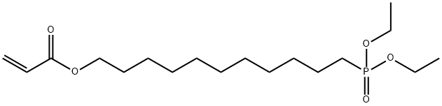 2-Propenoic acid, 11-(diethoxyphosphinyl)undecyl ester, 915376-56-6, 结构式