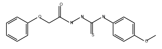 Acetic acid, 2-phenoxy-, 2-[[(4-methoxyphenyl)amino]thioxomethyl]hydrazide