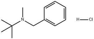 Benzenemethanamine, N-(1,1-dimethylethyl)-N-methyl-, hydrochloride (1:1) Struktur