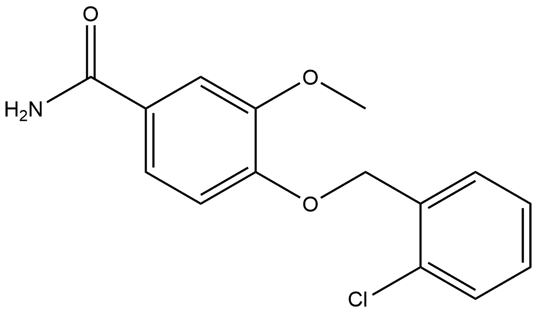 4-[(2-Chlorophenyl)methoxy]-3-methoxybenzamide Structure