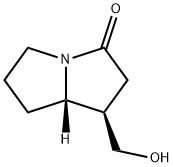 3H-Pyrrolizin-3-one, hexahydro-1-(hydroxymethyl)-, (1R,7aS)- Struktur