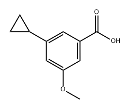 Benzoic acid, 3-cyclopropyl-5-methoxy- Structure