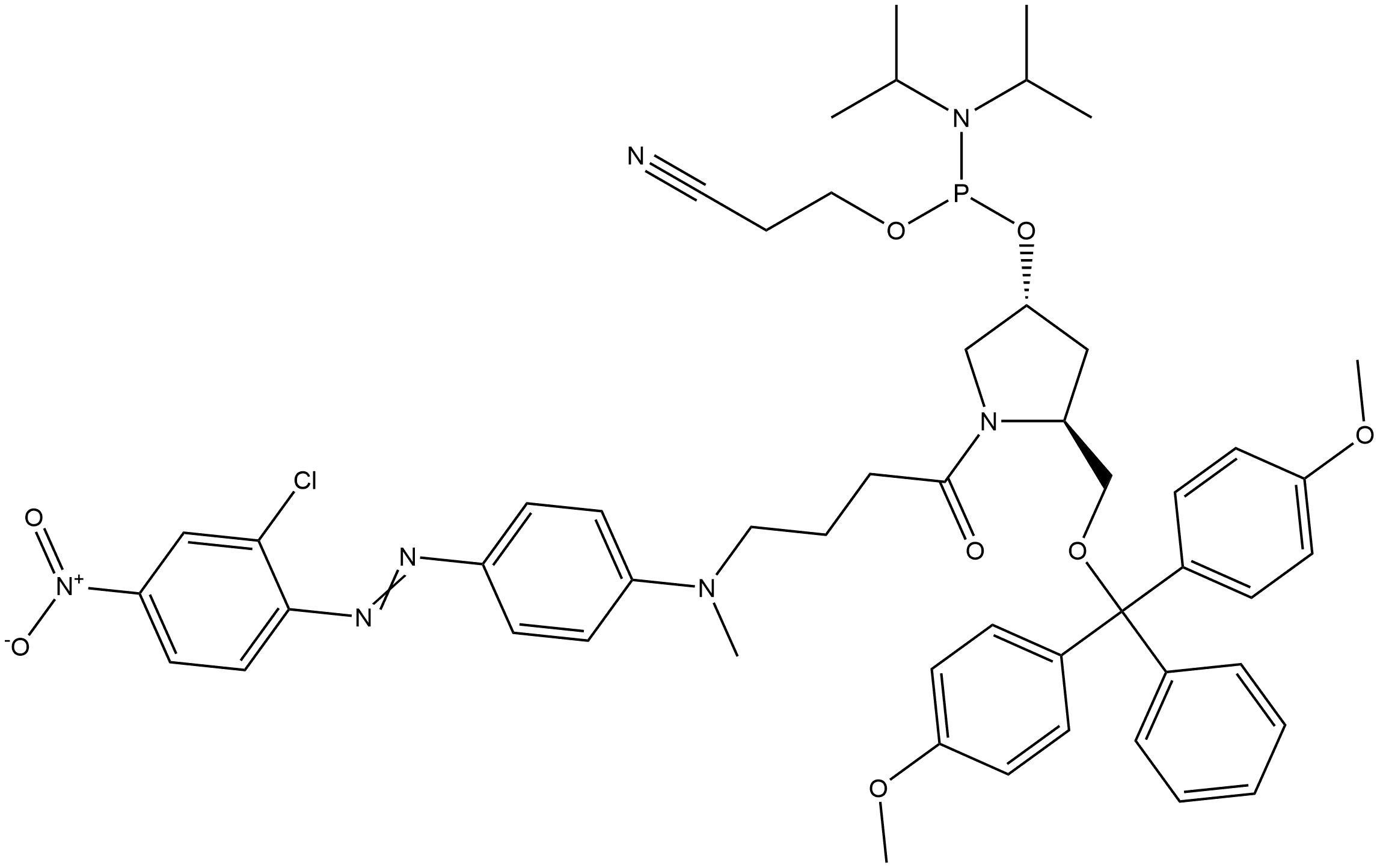 Eclipse Quencher Phosphoramidite Structure