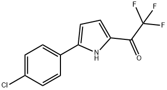 Ethanone, 1-[5-(4-chlorophenyl)-1H-pyrrol-2-yl]-2,2,2-trifluoro-,91735-77-2,结构式
