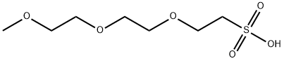 Ethanesulfonic acid, 2-[2-(2-methoxyethoxy)ethoxy]- Struktur