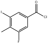 Benzoyl chloride, 3-fluoro-5-iodo-4-methyl- Structure