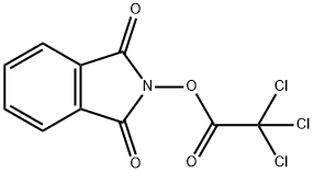 醋酸,2,2,2-三氯-,1,3-二氢-1,3-二氧-2H-异吲哚-2-酯,91837-50-2,结构式