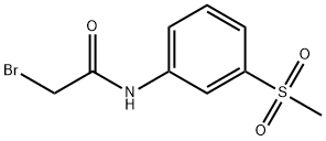 Acetamide, 2-bromo-N-[3-(methylsulfonyl)phenyl]- Struktur